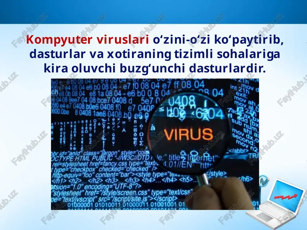 kompyuter viruslari va virusdan himoyalash usullari - Page 3