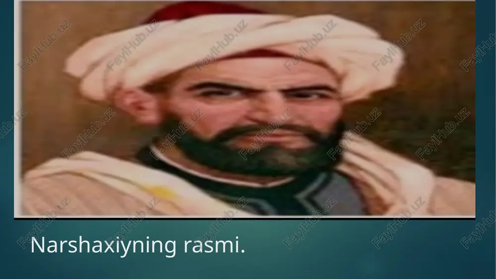 taqa, iqlimlar davlatlar, mamlakatlar, shaharlarning tarixiga doir oʻziga xos ayrim tarixiy-qomusiy asarlar ham vujudga keldi. at- tabariy tabariy yozishicha, turklarning eng kuchli, jasur va qudratli hoqoni sinnabu yobgʻu boʻlib, uning qoʻshini ham juda koʻp edi. u juda koʻp lashkari boʻlgan eftaliylar bilan urushib, ularning podshosi varzuni oʻldirdi. u varzuning barcha qoʻshinini, ular¬ning boyligini va mamlakatini qoʻlga kiritdi. eftaliylar yurtining ilgari xusrav i tomonidan zabt etilgan qismi bundan mustasno edi. turk hoqonliginipg oʻrta osiyoni qoʻlga kiritish niyati oshkor boʻlgach, eftaliylar oʻzlarining turklar va sosoniylar eroniday ikki oʻt orasida qolganligini angladilar. eron xusrav i anushirvon zamonida (531-579) yiriklashib, kuchli davlatga aylangan va shuning uchun eftaliylarga xiroj toʻlamay qoʻygan edi e’ tiboringiz uchun tashakkur!!! image6.jpeg image7.jpeg image8.jpeg image9.jpeg image10.jpeg image11.jpeg image12.jpeg image2.png image3.png image4.png image5.png