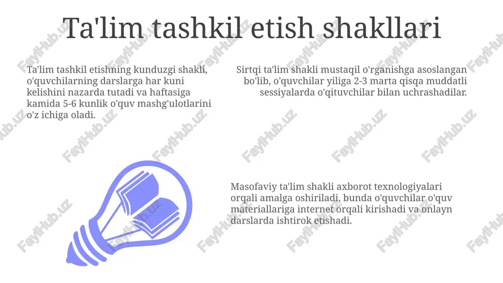 ta'lim tashkil etish shakllari - Page 3