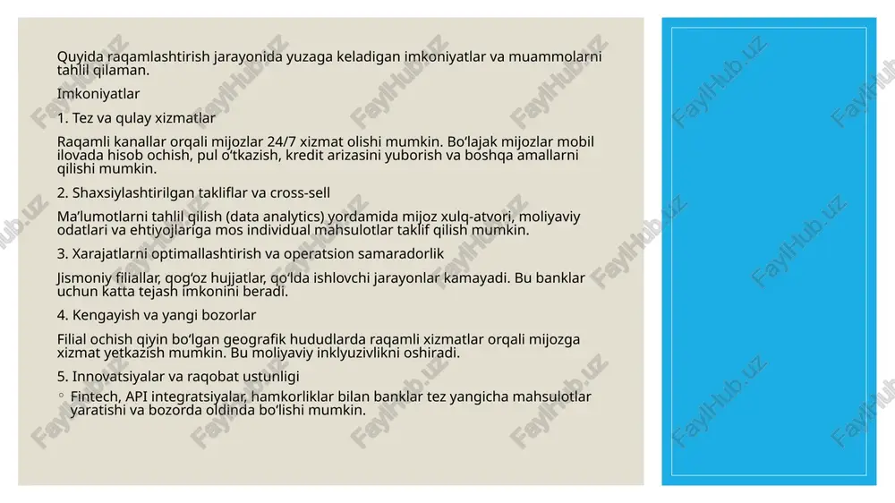 biometrik identifikatsiya imkoniyati bor; bu orqali foydalanuvchi ko‘proq xizmatlardan foydalanishi va xavfsizligi ortadi. agar foydalanuvchining bank kartasi bo‘lmasa, zoomrad ilovasi orqali virtual karta yaratish yoki aloqabank kartasini onlayn buyurtma qilish imkoniyati mavjud. 2024-yil 1-noyabrdan boshlab, aloqabank zoomrad’da kartadan kartaga (p2p) o‘tkazmalarda o‘z bankidagi kartalar o‘rtasida komissiyasiz operatsiyalar kiritdi. ilovaga yangilanishlar va texnik ishlar doimiy ravishda olib boriladi; masalan, 2025-yil fevralda “online microloan” xizmatini yaxshilash bo‘yicha texnik ishlar e’lon qilingan. zoomrad’da “mening avtomobilim” funksiyasi bor — avtomobil ma’lumotlari, sug‘urta, gaz uskuna ma’lumotlari va shunga o‘xshashlar saqlanishi mumkin. “zoomrad business” servisi jamiyat va biznesga onlayn to‘lovlarni qabul qilish, statistikani ko‘rish va hisobni boshqarish imkoniyatini beradi. /docprops/thumbnail.jpeg