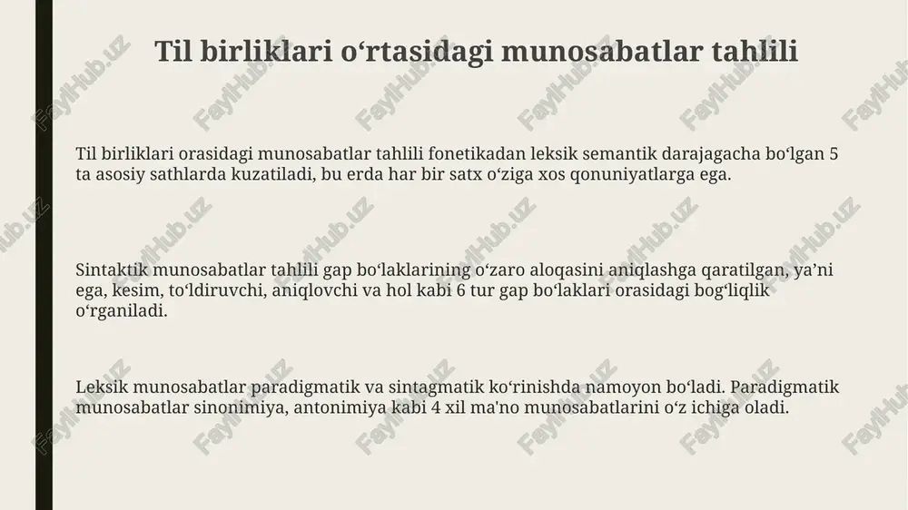 til birliklari oʻrtasidagi munosabatlar tahlili - Page 3