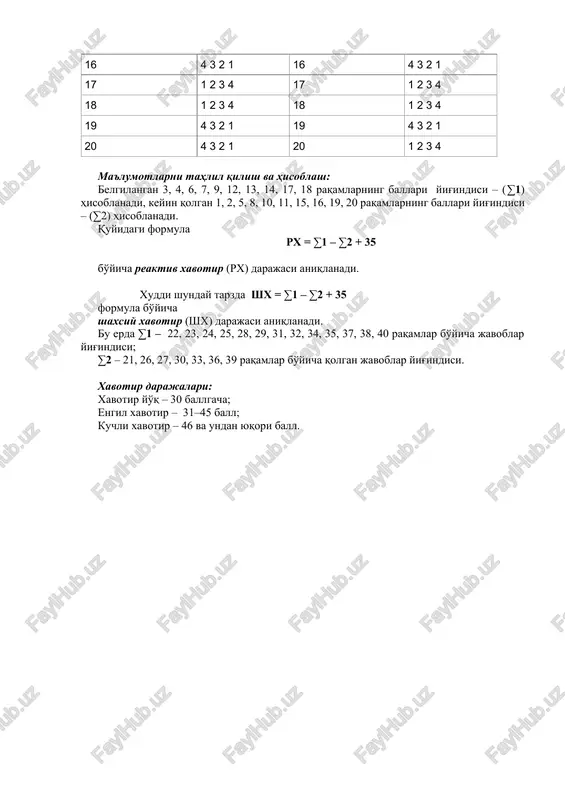 spilberger-xanin testi - Page 3
