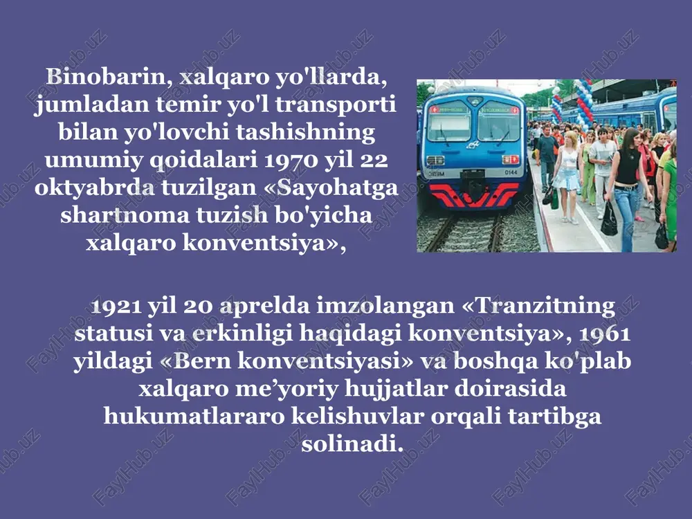 sadlari ko'rsatilgan buyurtmalar beradi: 1. u erga borish uchun; 2. u erdan qaytib kelish uchun. o'quvchilar uchun guruxli buyurtma shakli: o'quv muassasi nomi…………………………. sana…………… №……………………….“ …….. 1 oktyabrdan 15 may davr oralig'ida o'quvchilar uchun 50% chegirmali chipta olish uchun guruxli buyurtma stantsiya (vokzal) boshligiga………………………………………….. (nomi) stantsiyamizgacha guruxli imtiyozli chipta berishingizni so'rayman. o'quvchilar guruxn………………………………………..kishidan iborat (yozuv bilan) chiptani qabul qilish………………………………………….gurux boshlig'iga yuklatilsin (familiyasi) image2.jpeg image3.jpeg image4.jpeg image5.jpeg image6.jpeg image7.jpeg microsoft_excel_worksheet.xlsx image8.jpeg image9.jpeg image10.jpeg image11.jpeg list1 jamoaning ustav bo'yicha kapitali 51,4 mlrd. sumni tashkil qiladi, 500 nominal miqdorida 102 812 890 oddiy aktsiyalarga bo'lingan. - «o'zbekiston temir yo'llari» dak - 51%; 51% - jamoada mexnat qiluvchi kollektiv va «o'zbekiston temir yo'llari» dak xodimlari- 2%; 2% - chet el investorlari - 47%. 47% dlya izmeneniya diapazona dannix diagrammi peretashite praviy nijniy ugol diapazona. /docprops/thumbnail.jpeg