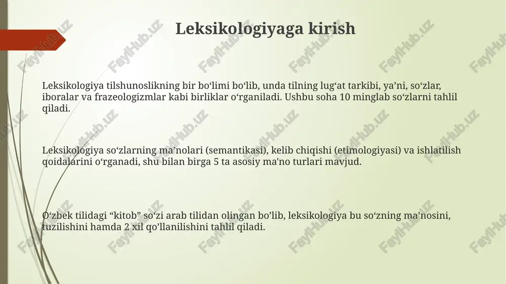 leksikologiya faniga kirish - Page 3