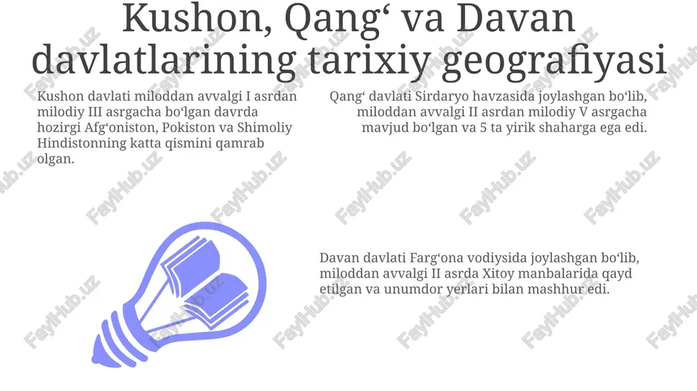 kushon, qang' va davan davlatlarining tarixiy geografiyasi - Page 3