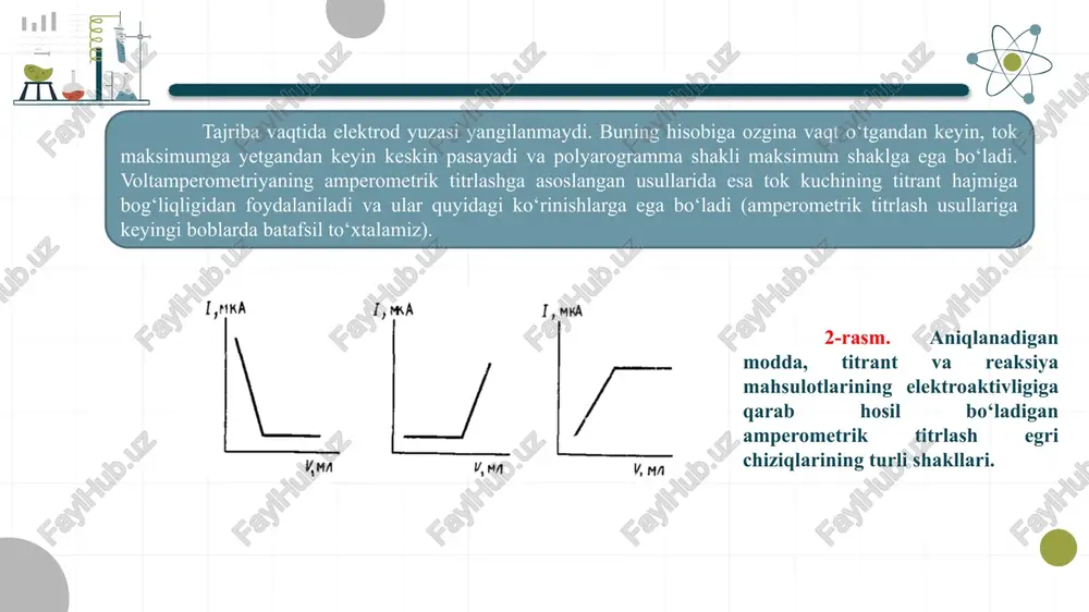 g'oshin, mis kabi og'ir metallarning tarkibi bo'yicha tadqiqot ma'lumotlari keltirilgan. og'ir metallarni aniqlash inversion voltampermetrik kompleks sta "element" qurilmasi yordamida inversion voltampermetriya yo'li bilan amalga oshirilgan. tadqiqot natijalari shuni ko'rsatadiki, qo'rg'oshin va ruxning eng yuqori miqdori belogorsk viloyatida tanlangan limonli rezavorlar namunalarida topilgan. umumlashtirilgan jahon ma'lumotlariga ko'ra, umuman olganda, meva va rezavor mevalarning o'rganilgan namunalarida og'ir metallarning miqdori normal (toksik bo'lmagan) konsentratsiyalar chegarasida bo’lgan. ushbu ishda inversion voltampermetrik analiz yordamida pomidor mevalaridagi og‘ir metallarning (rux, mis, kadmiy, qo‘rg‘oshin) miqdori, nitratlar miqdori esa fotokolorimetrik usulda aniqlangan 2-jadval. pomidor mevalaridagi og'ir metallarning kontsentratsiyasi. tahlil qilingan namunalardagi toksik elementlarning konsentratsiyasi, mg/kg (p = 0,95) zn pb cd cu 0,234±0,04 0,0025±0,00050 0,12±0,024 7,13 ± 1,43 issiqxona image1.png image2.png image3.png image4.png image5.png image6.png image7.png /docprops/thumbnail.jpeg