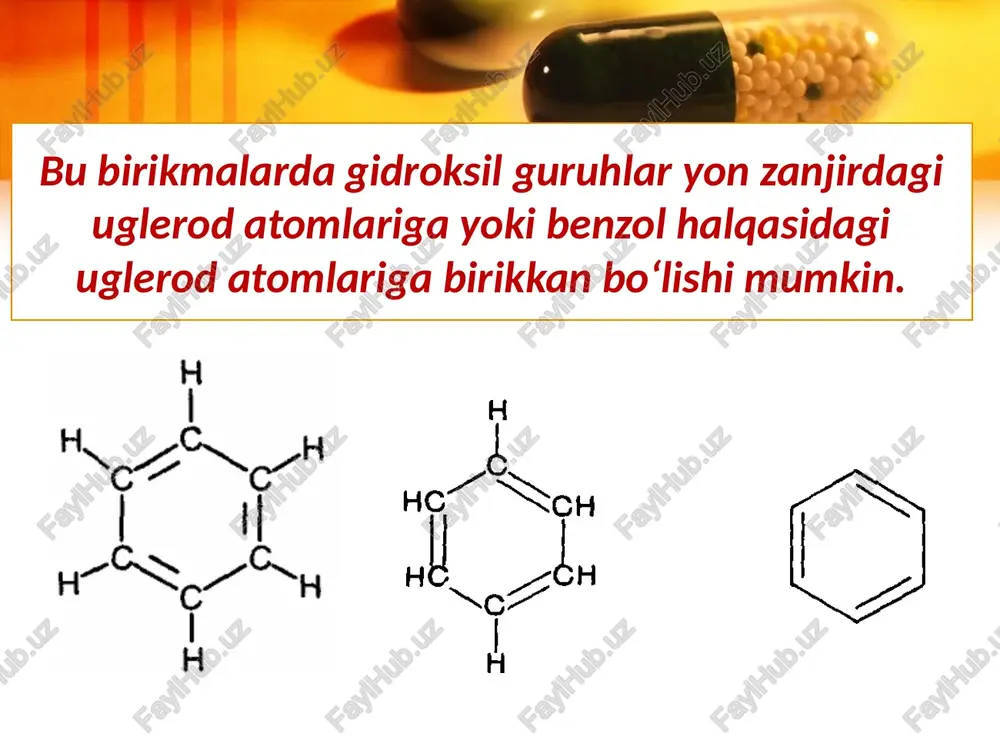 fenollar va aromatik spirtlar. olinishi va xossalari - Page 3