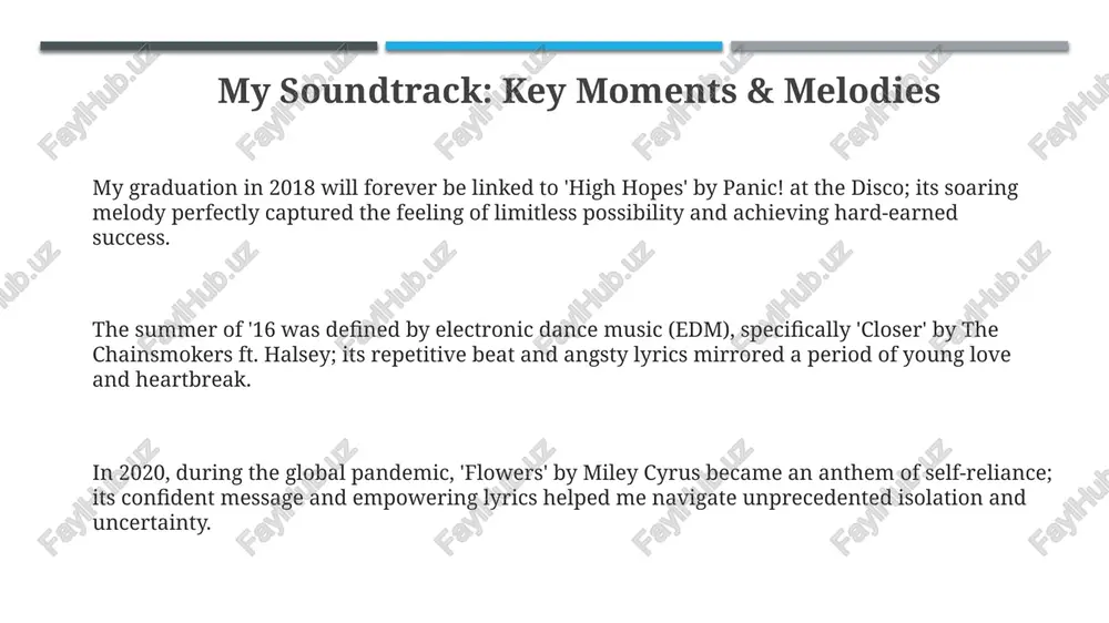 my soundtrack: key moments & melodies - Page 3