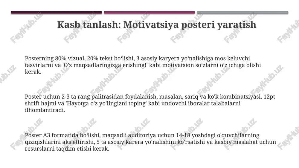 kasb tanlashga oid motivatsion plakat ishlab chiqish - Page 3