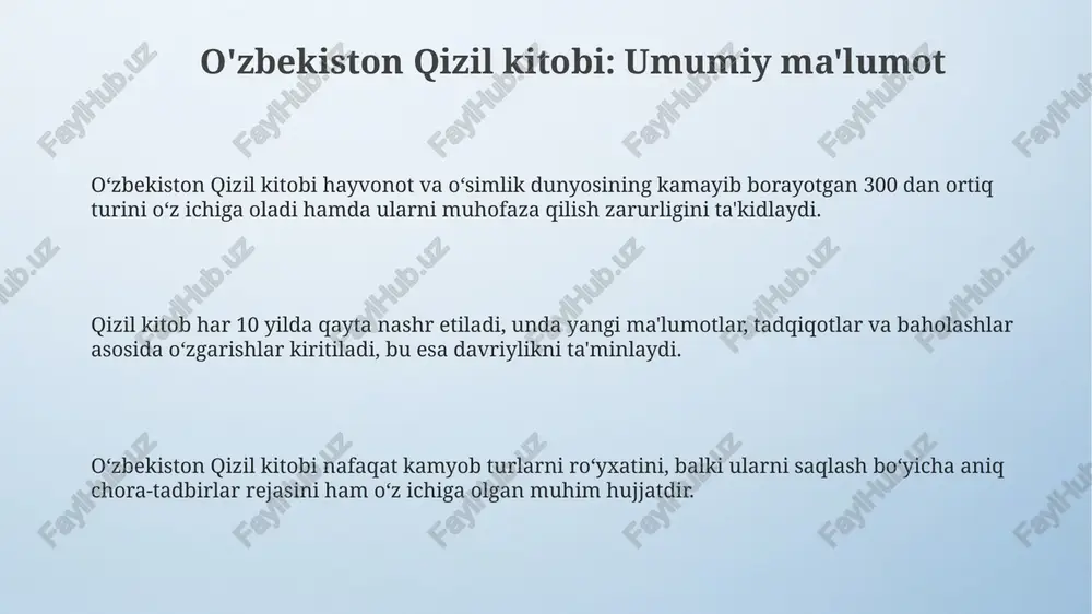 o‘zbekiston qizil kitobi - Page 3