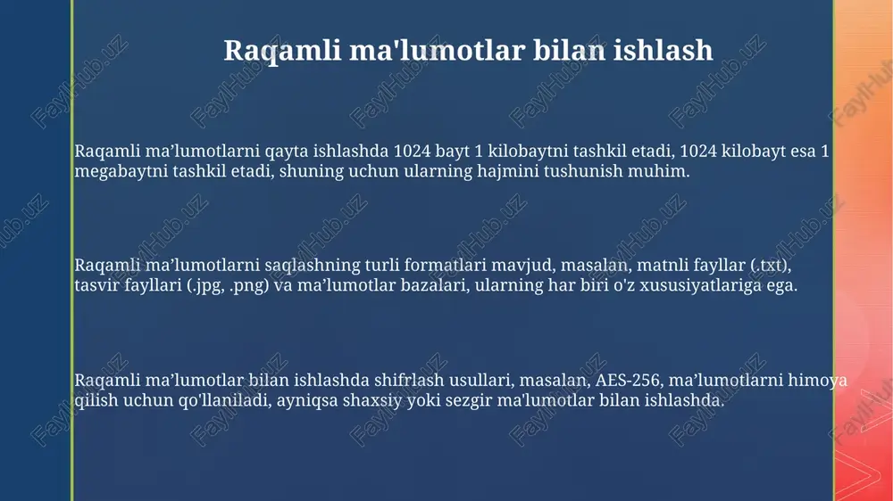 raqamli ma'lumotlar bilan ishlash - Page 3
