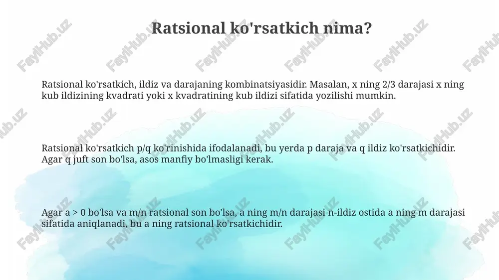 ratsional daraja va uning xossalari - Page 3