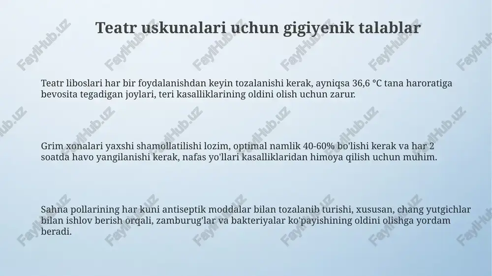 sinf jihozlariga qoʻyilgan gigiyenik talablar - Page 3