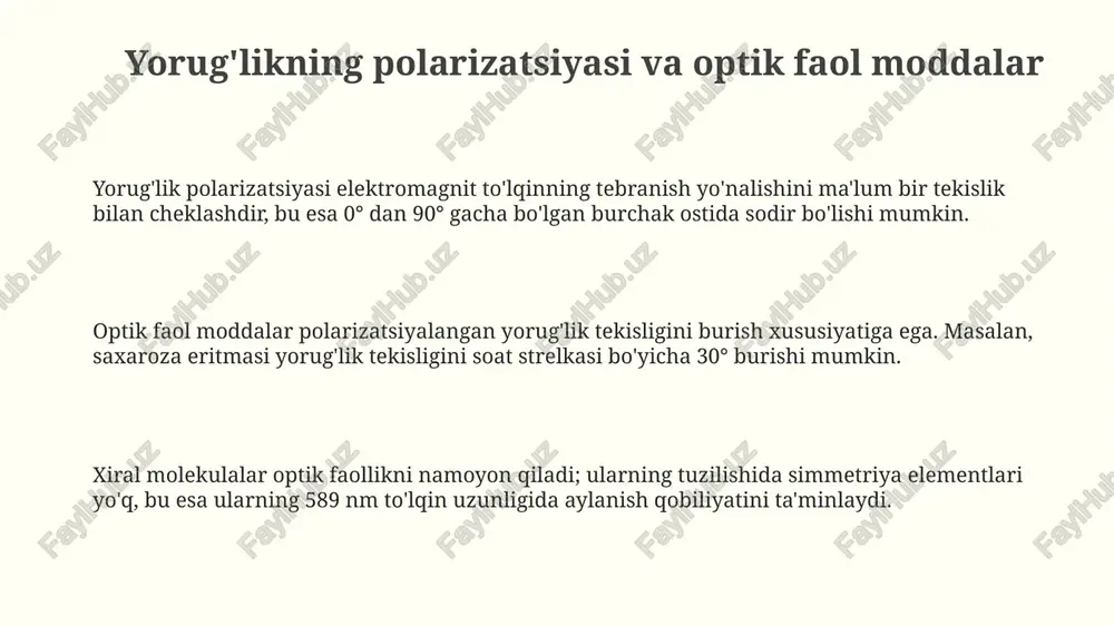 yorug'likning qutblanishi va optik faol moddalar - Page 3