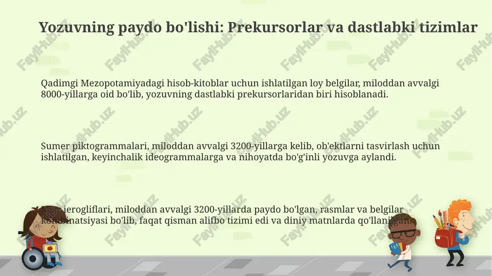 yozuvning paydo bo'lishi va taraqqiyoti - Page 3