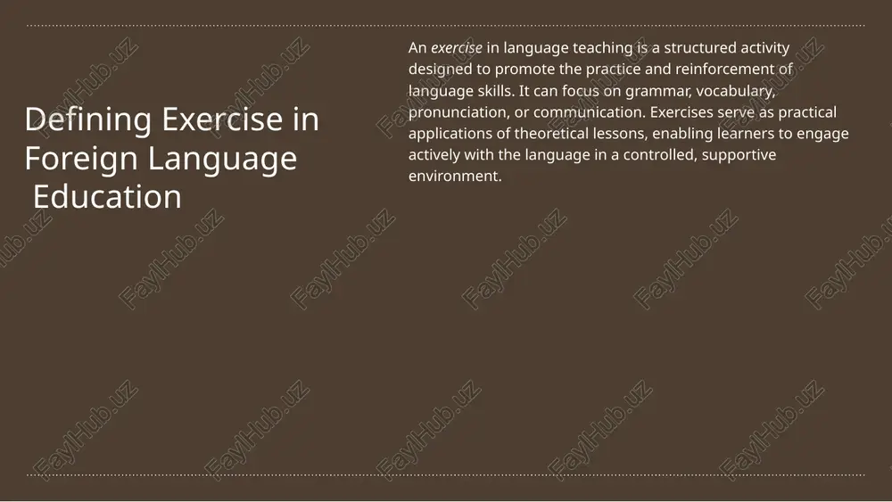 eaching meaning and system of exercise in teaching foreign languages - Page 3