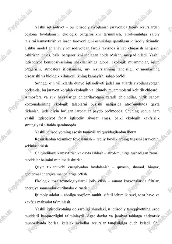 atlardan hisoblanadi. paxtachilik negizida hamda respublikadagi ayrim foydali qazilmalarni ishga solish asosida o‘zbekiston sanoatida katta iqtisodiy ahamiyatga molik yana boshqa ixtisoslashgan tarmoqlar vujudga keldi. bularga paxtachilik majmuini ishlab chiqarish vositalari bilan ta’minlovchi ixtisoslashgan mashinasozlik, rangdor metallurgiya, gaz sanoati va boshqalar kiradi. bu tarmoqlar mahsulotning ko‘p turlarini ishlab chiqarishda respublikamiz boshqa davlatlari orasida salmoqli o‘rin egallaydi. jumladan, o‘zbekiston mdh davlatlari o‘rtasida paxta kombayinlari, paxta chuvish mashinalari, chigit ekish mashinalarining 100% ni, ayrim to‘qimachilik mashinalari, paxta tozalash zavodlari uchun uskunalarning 90%ga yaqinini ishlab chiqaradi. bu soha tarmoqlararo majmui bo‘lib qishloq xo‘jaligining paxta yetishtirish bilan bog‘liq barcha tarmoqlarini irrigasiya-miliorasiya tizimlarini sanoatning ixtisoslashgan ko‘sak chuvish, paxta tozalash kimyoviy ishlov berish, mineral o‘g‘itlar, qurilish materiallari, ip gazlama, to‘quvchilik, trikataj, paxta yog‘i singari mahsulotlar ishlab chiqaruvchi sohalarni o‘z ichiga oladi. o‘zbekiston iqtisodiyoti xalq xo‘jaligining ma’lum yo‘nalishlarida yuqorida qayd etilgan yutuqlarga erishdi. tula asos bilan shuni ta’kidlash joizki, erishilgan bu yutuqlar bir tomonlama edi xolos. respublika iqtisodiyotini …