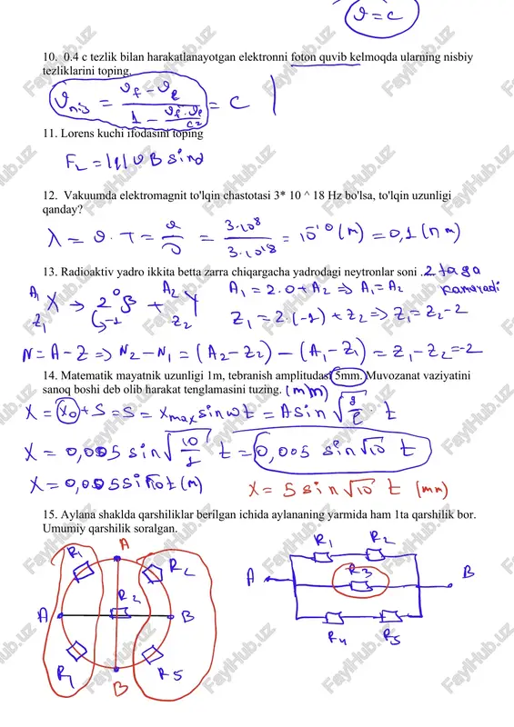 h gorizantal 30m/s tezlik bilan oʻtildi.5-(beshinshi) sekunddan keyin uning gorizantal va vertikal tezliklari qanday. 31. moddaning solishtirma issiqlik sigʻimi qaysi ifoda yordamida aniqlanadi. 32. matematik mayatnik yerdan oyga koʻtarilganda uning tebranish davri necha marta ortadi 345 c tupiter anew ux 00 3075 30 50 oy gt 20.5 50 5 c fiq cmdlac l n 9az.ie zuicr e euici oica ot2ve vte.ve atyzife 33. gorizontga nisbatan 30° burchak ostida 40m/s tezlik bilan otilgan jismga 1.5 sekundan song tezlikning gorizontal va vertikal tashkil etuvchilarini aniqlang 34. gʻaltak 10kilogerc chastotali oʻzgaruvchan tok zanjiridan uzilib 50kilogerc tok zanjiriga ulanganda uning induktiv qarshiligi necha marta kamayadi 35. agar yorugʻlik fotonning impulisi 1.1*10-²⁷ kg*m/s bolsa shu yorugʻlik toʻlqin uzunligini toping.h= 6.62*10-³⁴ 36. qiyalik burchagi 45°bolgan qiya tekisliktan jism tekis sirpanib tushmoqda.jism va tekislik orasidagi ishqalanish koefficientini toping ux 00 cost 205 mls oy oo sind gt 40 10 1,5 5 3 205 5 l wl ztolee.ee …