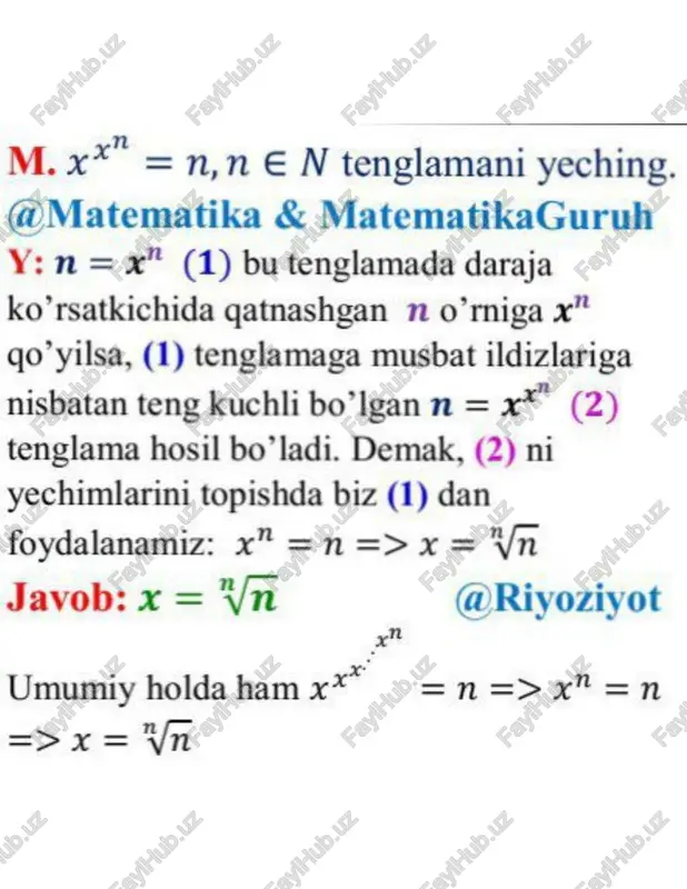 matematika dan 2015-2018 yilgacha bolgan murakkab misollar yechimlari - Page 3