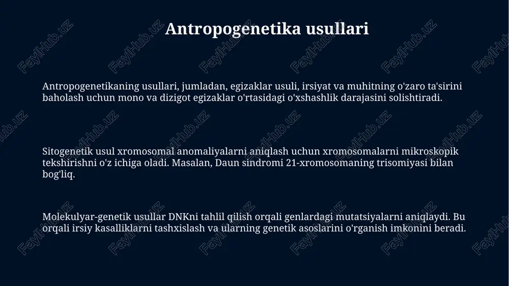 antropogenetika usullari - Page 3