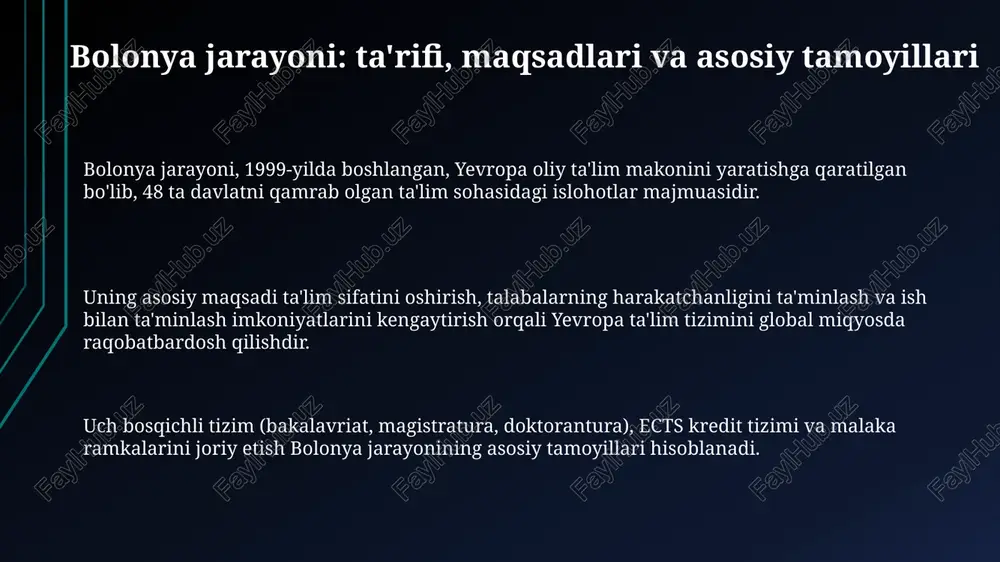 bolonya jarayonlari va uning taʼlimni modernizatsiyalashdagi roʻli - Page 3