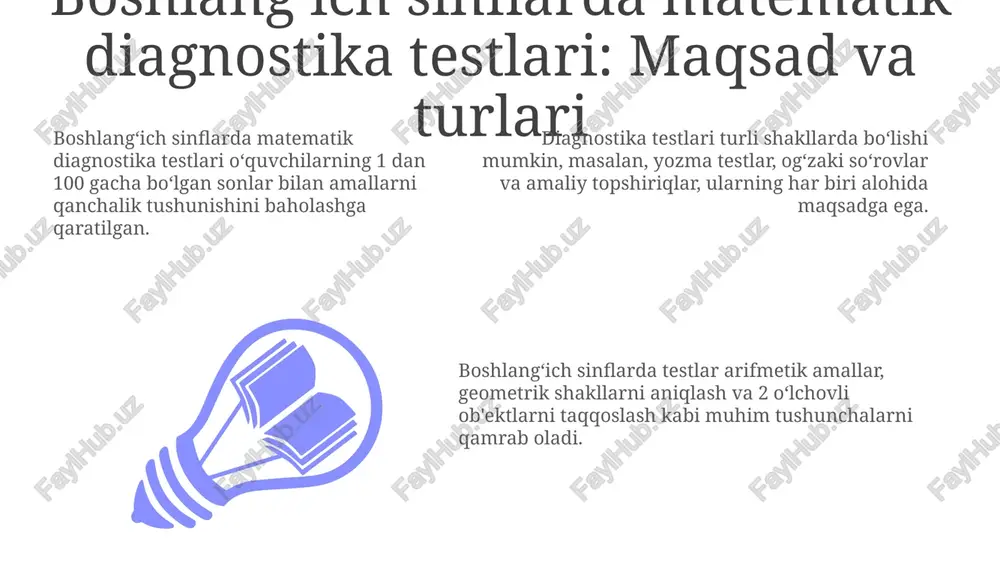 boshlangʻich sinflarda matematikadan diagnostika testlarini tahlil qilish - Page 3