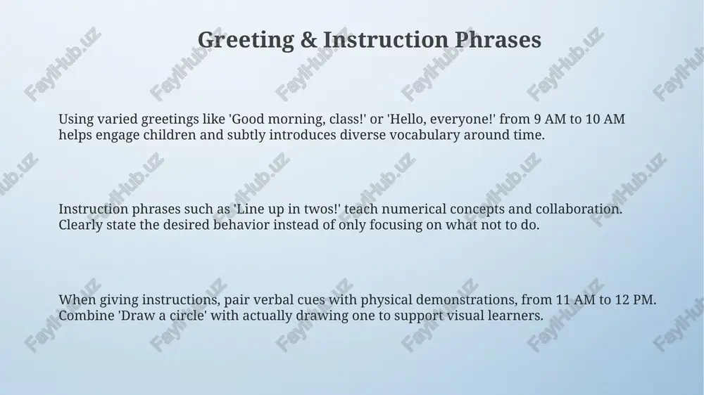 classromlanguage: usefulenglishphrases for preschool teachers - Page 3