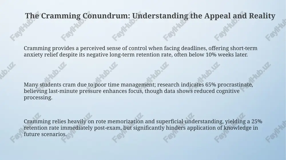 the cramming conundrum: understanding the appeal and reality - Page 3