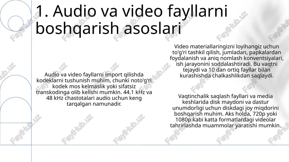 dasturing audio va video fayllarini boshqarish va tahrirlash videomuharrirlar - Page 3