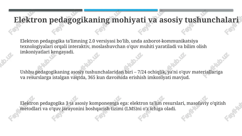 elektron pedagogika va uning o‘ziga xos xususiyatlari - Page 3