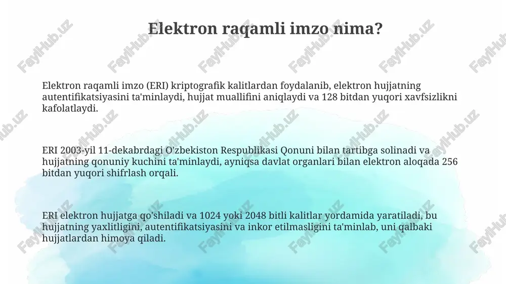 elektron raqamli imzo - Page 3