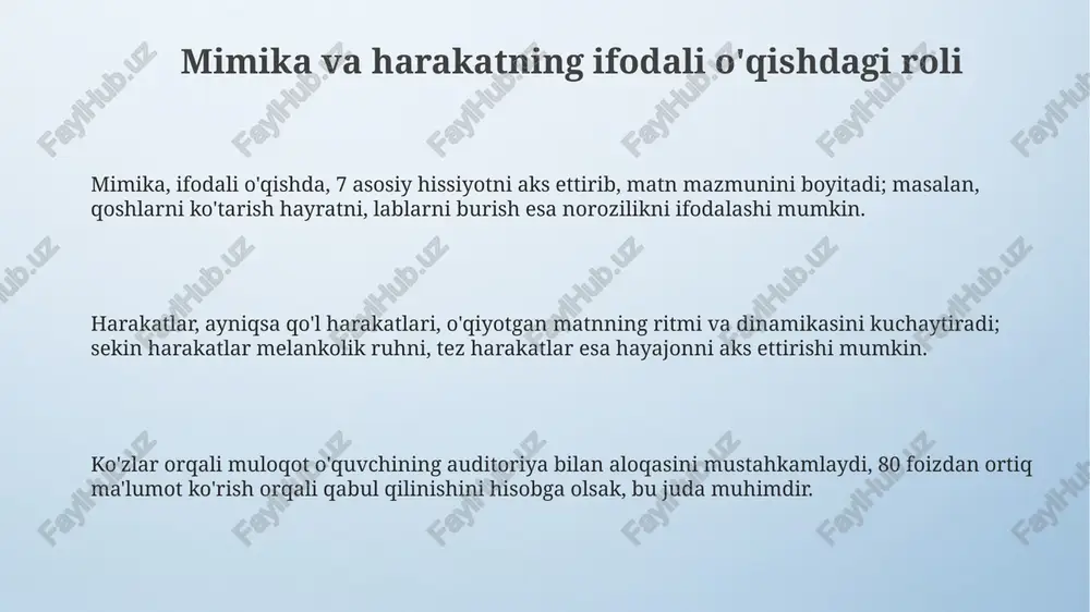 mimika va harakatning ifodali o'qishdagi roli - Page 3
