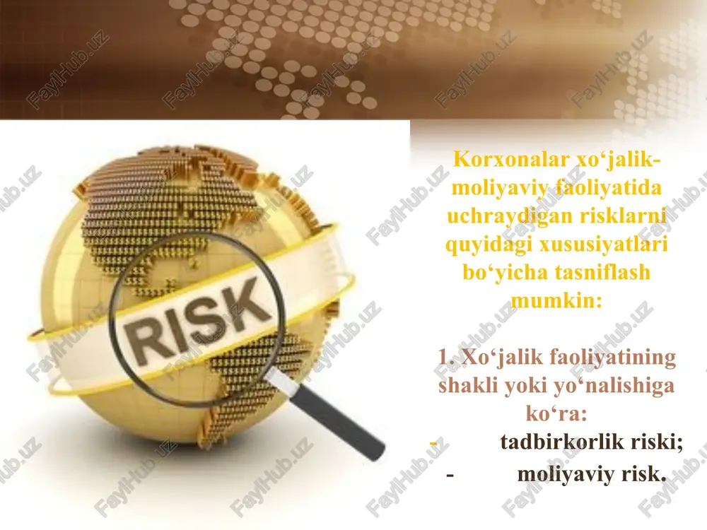 korxonalarning moliyaviy risklarini boshqarish - Page 3