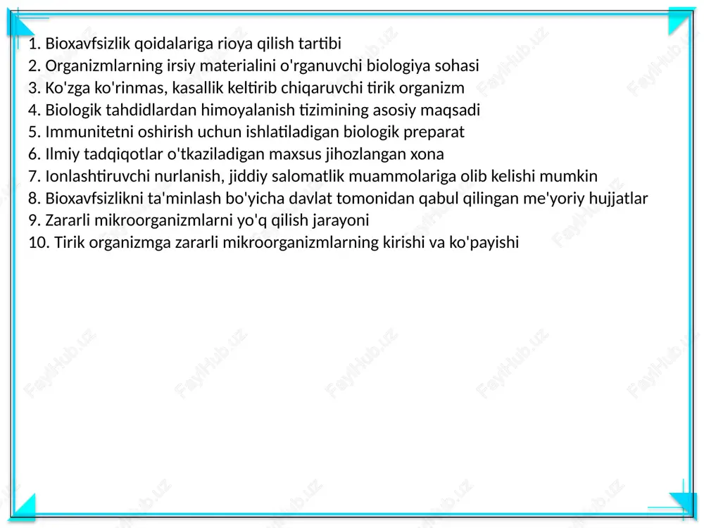 bioxavfsizlik va uning huquqiy asoslari - Page 3