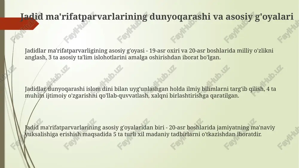 jadid ma'rifatparvarlarining oʻlka ijtimoiy-ma'naviy hayotida tutgan o'ni - Page 3