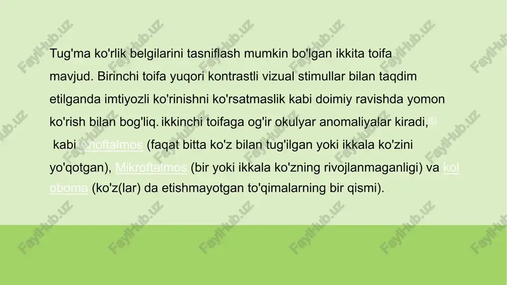 okontent, taqdimot hamda professiogramma joylashtirilgan. ayni paytda o‘quvchilar mazkur manbalardan unumli foydalanib, o‘zini qiziqtirgan kasblar haqida batafsil ma’lumot olish bilan birga ushbu kasblarni o‘rganish imkoniyatiga ham ega. davlat rahbarining “o‘zbekistonning yangi taraqqiyot davrida ta'lim-tarbiya va ilm-fan sohalarini rivojlantirish chora-tadbirlari to‘g‘risida”gi farmoni e'lon qilingan va u «kasbga yo‘naltirish tizimi»ni joriy etishni ham nazarda tutadi. tizim doirasida 7-sinf o‘quvchilari uchun har oyda bir marta «kasblar olamiga sayohat» mavzusida maxsus kurslar olib borish 8-sinf o‘quvchilari uchun har chorakda kamida bir marotaba «mening kelajakdagi kasbim» mavzusida seminar-treninglar olib borish hamda o‘quvchilarni kelajakda egallamoqchi bo‘lgan kasblarga yo‘naltirish, 9-sinf o‘quvchilarining kasbiy moyilligi bo‘yicha o‘tkazilgan psixologik-pedagogik diagnostik metodika natijalari asosida kelgusida aniq ishchi kasblar bo‘yicha kasb-hunar maktablarida ta'lim olishi mumkin bo‘lgan o‘quvchilar o‘rtasida kasbga yo‘naltirish ishlarini olib borish vazifasi topshirilgan. 2. o’quvchilarni kasbga yo’naltirib o’qitish ishlari samaradorligini oshirish kasbga yo’naltirishdan asosiy maqsad-o’sib kelayotgan yosh avlodni ongli va mustaqil ravishda kasb tanlashga tayyorlashdan iborat bo’lib, bu jarayon shaxsning …