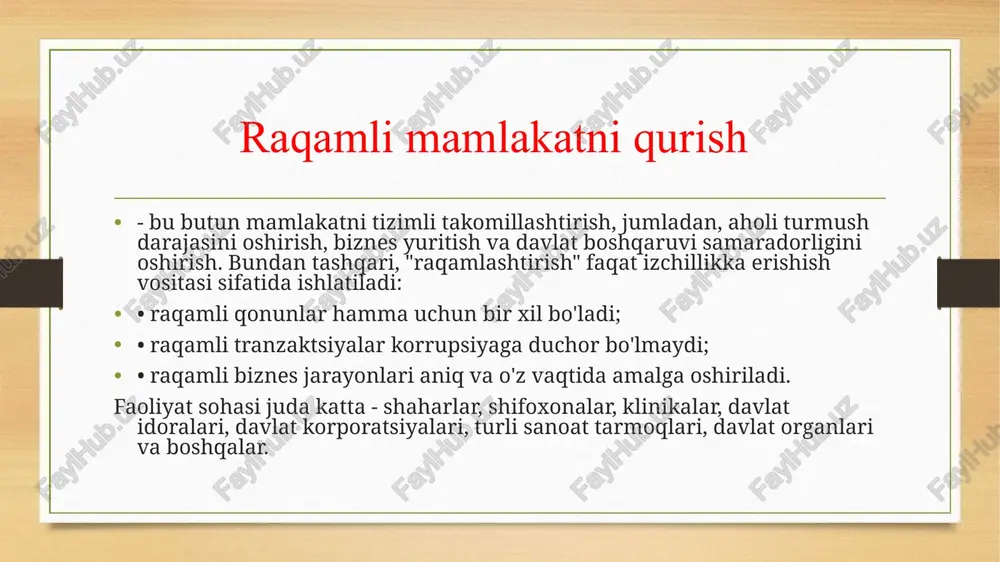 strategiyasini va 2017 yil mart oyida uk digital strategy 2017 yilni e'lon qildi. 2015 yil may oyida evropa ittifoqi uchta ustun asosida qurilgan “digital single market strategy (raqamli yagona bozor strategiyasi)” ni amalga oshirdi: iste'molchilar uchun qulay foydalanish va evropa bo'ylab raqamli tovarlar va xizmatlar biznesi; raqamli tarmoqlar va innovatsion xizmatlarning ravnaq topishi uchun to'g'ri sharoit va teng sharoit yaratish; va raqamli iqtisodiyotning o'sish potentsialini maksimal darajada oshirish. xitoy axborot va kommunikatsiya texnologiyalari akademiyasining ma'lumotlariga ko'ra, xitoy, aqsh, yaponiya va buyuk britaniyada raqamli iqtisodiyot 2015 yilda o'rtacha 7,5 foizga o'sdi, bu global yalpi ichki mahsulotning o'sish sur'atlaridan ancha yuqori. raqamli iqtisodiyot sohasida xitoy etakchi davlat izdoshi maqomidan “yugiruvchi” maqomiga chiqib oldi. bugungi kunda xitoy dunyoning ikkinchi eng katta raqamli iqtisodiyot davlati hisoblanadi. china info 100 tomonidan olib borilgan uch yillik tadqiqotlar shuni ko'rsatdiki, xitoy raqamli iqtisodiyotining umumiy hajmi 22,4 trillion yuanni tashkil etib, yaimning 30,1 foizini tashkil etadi; raqamli iqtisodiyotning …
