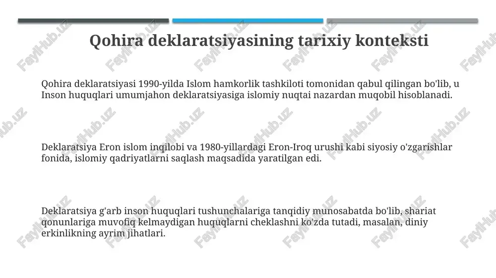 qohira deklaratsyasi tarixi va mazmuni - Page 3