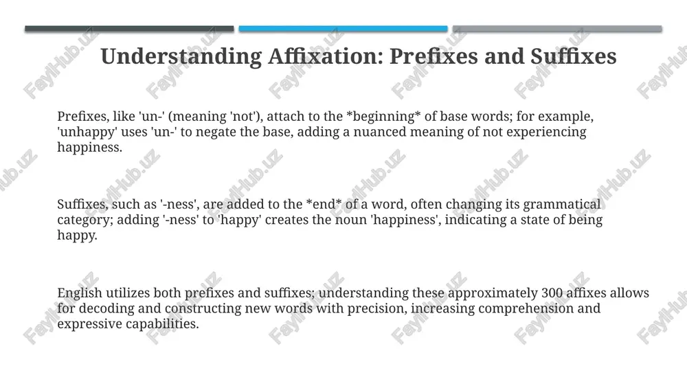 word formation through affixation in english - Page 3