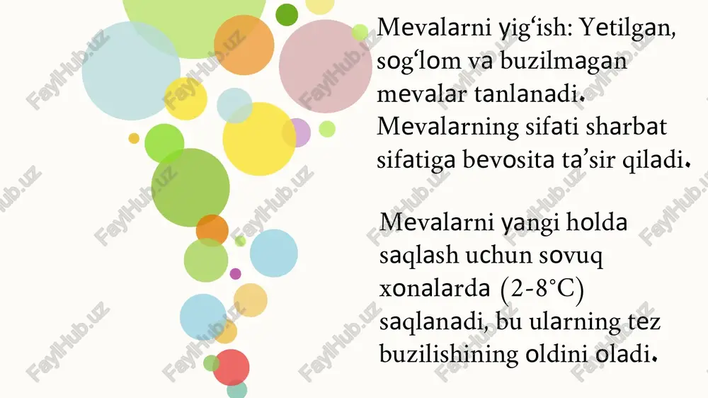 meva sharbatlarini tozalash - Page 3