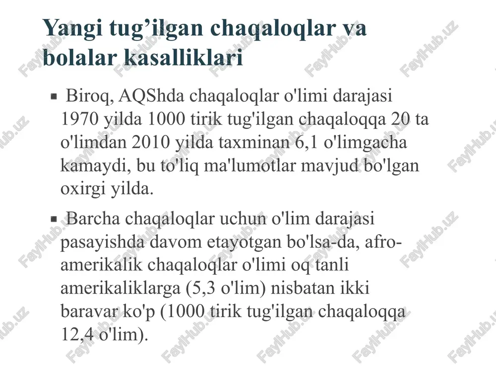 shuningdek, baland tog'larda yashovchi ayollarda kichik bolalar tug'ilish xavfi ortadi. yetilmaslik tug'ilgan vaznidan qat'i nazar, erta tug'ilgan chaqaloqqa duch keladigan katta muammo - bu turli organlarning funktsional va ba'zan strukturaviy etukligi. ular, shuningdek, kam tana vazni bilan tug'ilganlar, eng og'ir nogironlardir. erta tug'ilgan chaqaloqlarda o'limning to'g'ridan-to'g'ri sababi bo'lishi mumkinligi va boshqa kasalliklarning natijalariga bevosita ta'sir qilishi mumkinligi sababli, o'pka, buyrak, miya, jigar kabi hayotiy organlarning etukligining mumkin bo'lgan variantlarini bilish kerak. xomilalik o'pka kamolotining sxematik tasviri alveolalar farqlana boshlaydi faqat yettinchi oy haqida homiladorlik. avvaliga ular etarli emas yaxshi shakllangan, massiv bilan devorlar, ko'p interlobulyar va interlobulyar biriktiruvchi to'qima va kubik epiteliy. qon tomirlarining shakllanishi biriktiruvchi ichidagi to'qimalarning qalinligida sodir bo'ladi to'qima va bevosita emas alveolyar bo'shliq bilan aloqa qilish. alveolalarning rivojlanishi tug'ilishdan keyin ham davom etadi va alveolalar taxminan 8 yoshda kattalardagi kabi tuzilishga ega bo'ladi. o'pkaning tug'ma nuqsonlari (sxema) sxematik tarzda tasvirlangan tug'ma ikki shakl o'pka anomaliyalari - …