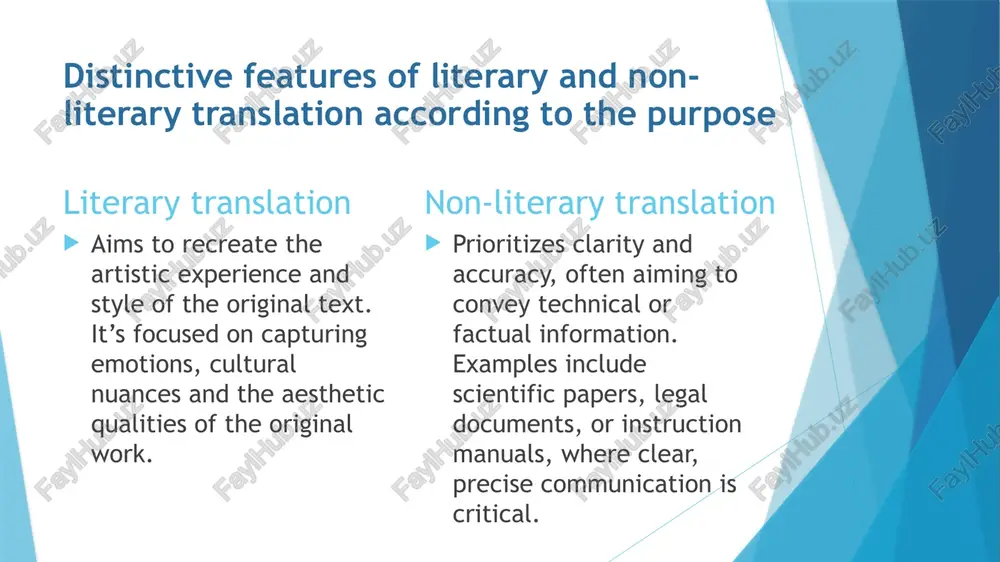 differences between literary and non-literary translation - Page 3