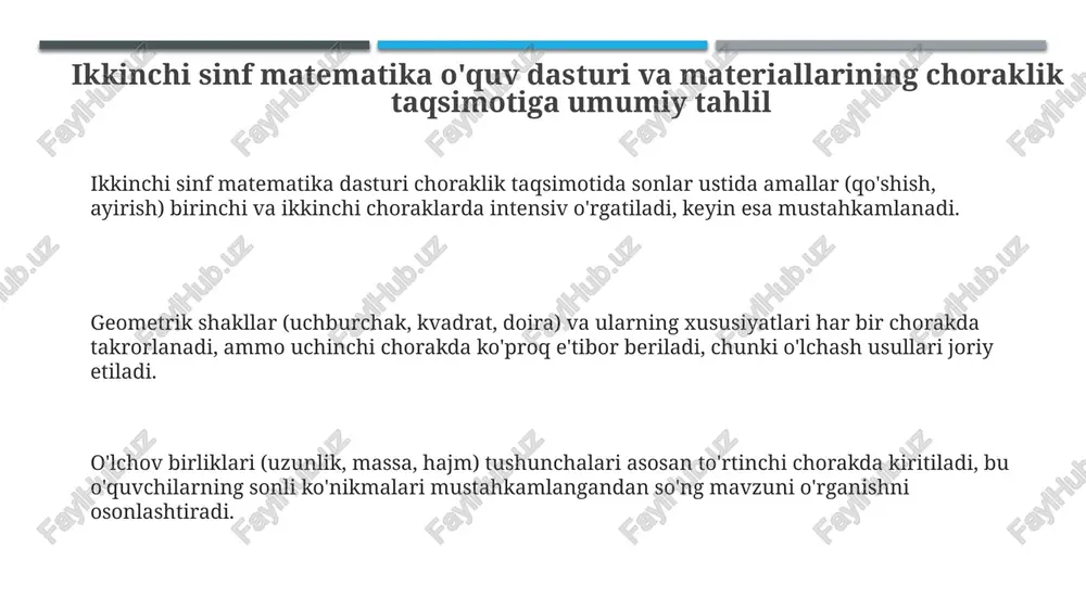 ikkinchisinf matematika dasturlari va materiallar - Page 3