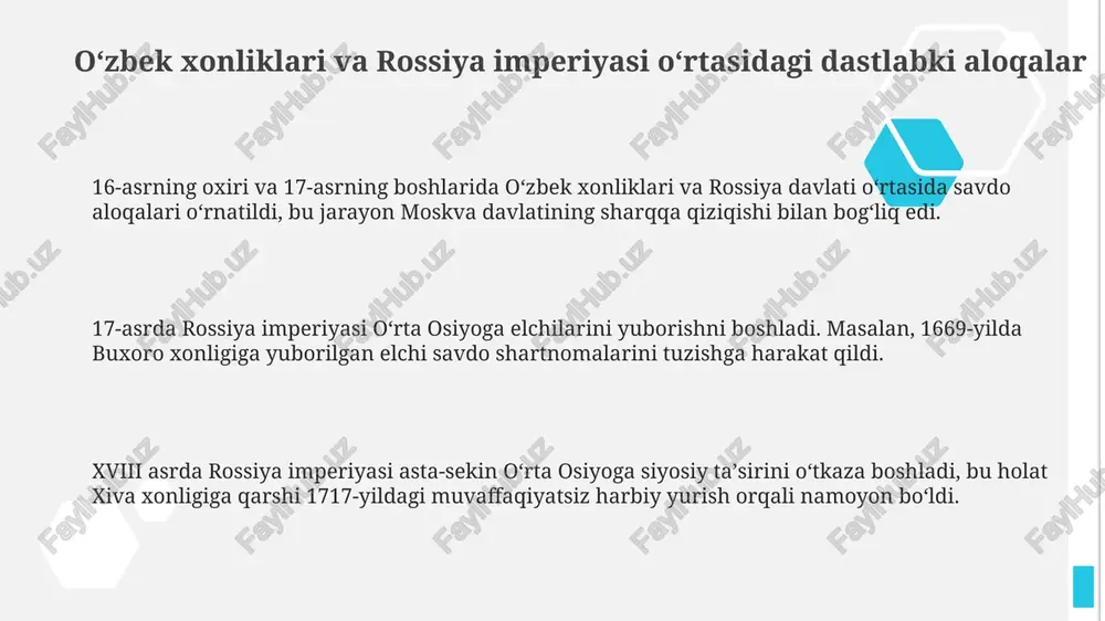 oʻzbek xonliklari va rossiya imperiyasi munosabatlari - Page 3