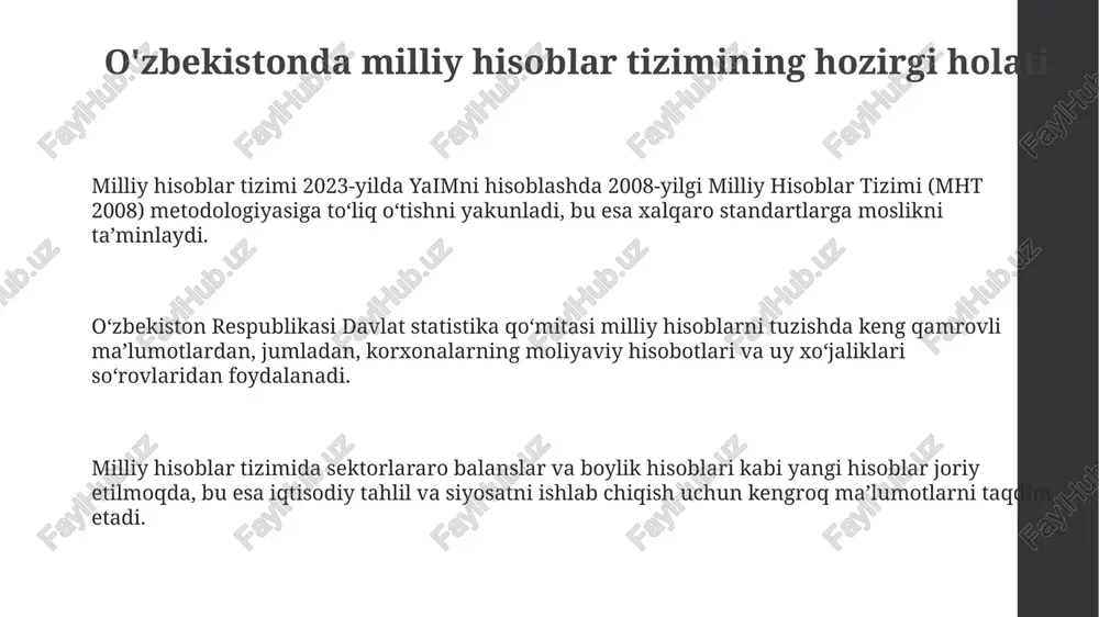 o'zbekistonda milliy hisoblar tizimi - Page 3