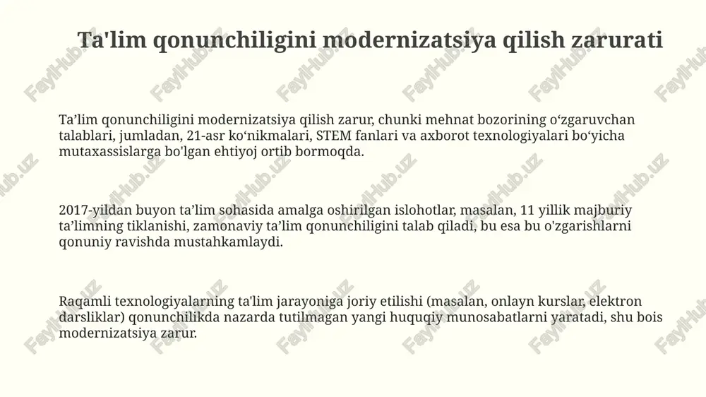 ta'lim qonunchiligimodernizatsiyasi - Page 3