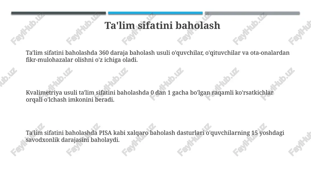 ta'lim sifatini baholash - Page 3