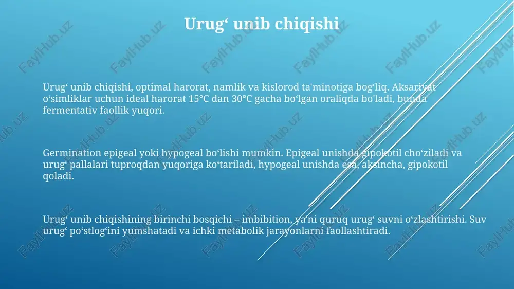 urug‘larning unib chiqishi maysalarning tuzilishi - Page 3