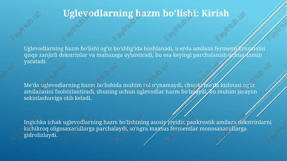 uglevodlarning hazm bo'lishi - Page 3