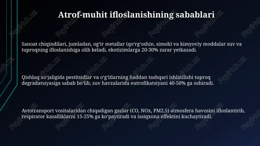 atrof-muhit ifloslanishining sabablari - Page 3